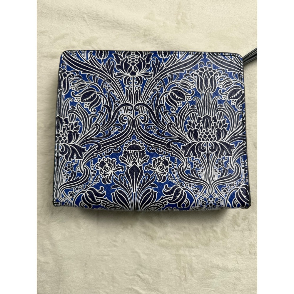 Liberty London for British Airways First Class Blue Damask Wristlet Pouch Bag - Picture 2 of 7
